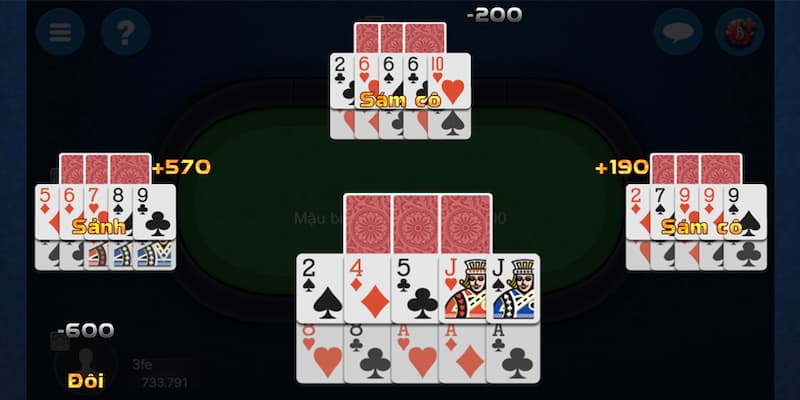 Bài mậu binh chiến thuật chơi